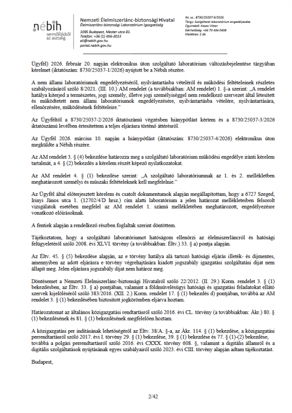 Aqualabor Szolgaltato Hatarozat 2026 04 alairt2