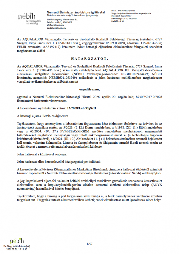 nebih2026 08 27 at 16 59 10 Aqualabor Kft szolgaltato hatarozat 2026 08 alairt.pdf